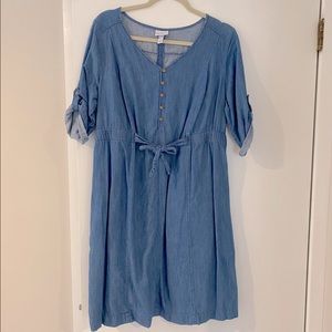 Denim Maternity Dress
